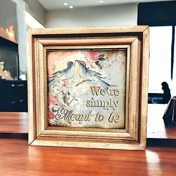 ASHLAND Wall Art l “We’re Simply Meant To Be” l Home Decor l EUC - Picture 1 of 7